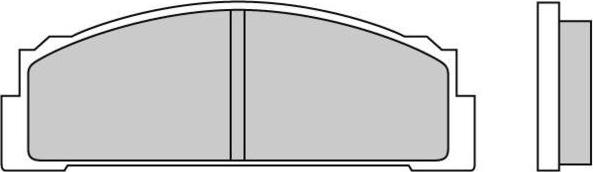 E.T.F. 12-0001 - Brake Pad Set, disc brake autospares.lv