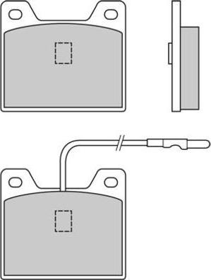 E.T.F. 12-0015 - Brake Pad Set, disc brake autospares.lv