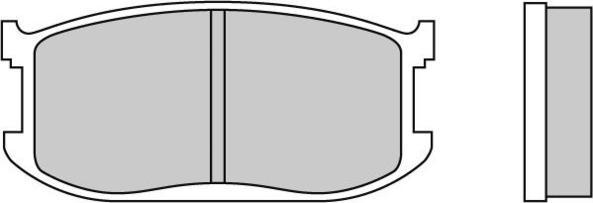 E.T.F. 12-0191 - Brake Pad Set, disc brake autospares.lv