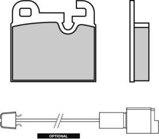 E.T.F. 12-0145 - Brake Pad Set, disc brake autospares.lv