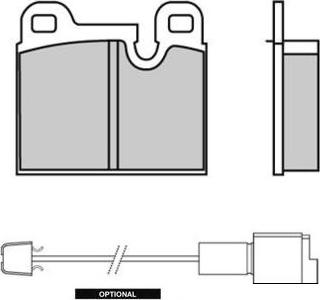 E.T.F. 12-0146 - Brake Pad Set, disc brake autospares.lv