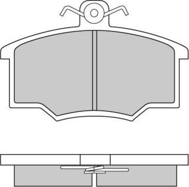 E.T.F. 12-0143 - Brake Pad Set, disc brake autospares.lv