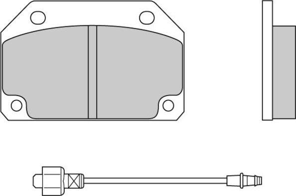 E.T.F. 12-0154 - Brake Pad Set, disc brake autospares.lv