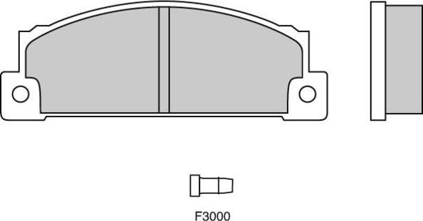 E.T.F. 12-0158 - Brake Pad Set, disc brake autospares.lv