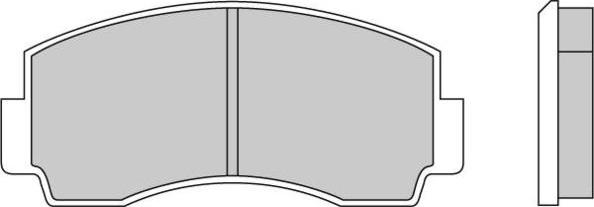 E.T.F. 12-0168 - Brake Pad Set, disc brake autospares.lv