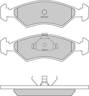 E.T.F. 12-0163-1 - Brake Pad Set, disc brake autospares.lv