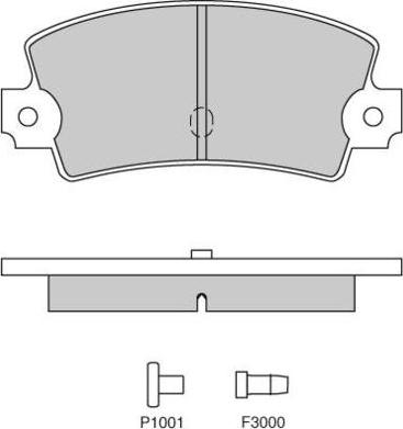 E.T.F. 12-0114 - Brake Pad Set, disc brake autospares.lv