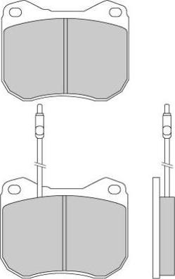 E.T.F. 12-0118 - Brake Pad Set, disc brake autospares.lv