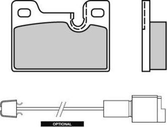 HELLA T1013 - Brake Pad Set, disc brake autospares.lv