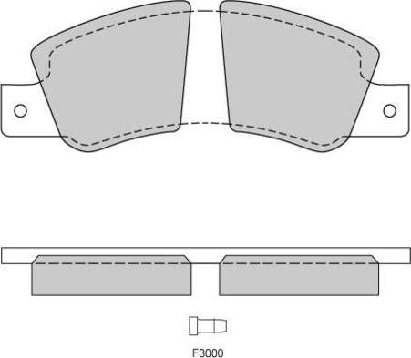 E.T.F. 12-0181 - Brake Pad Set, disc brake autospares.lv