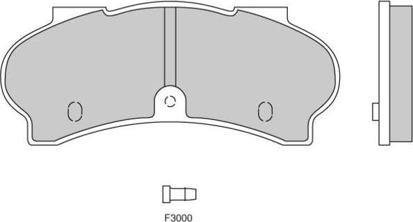 E.T.F. 12-0134 - Brake Pad Set, disc brake autospares.lv