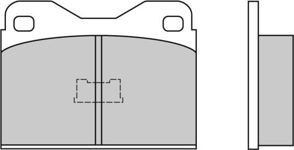 E.T.F. 12-0136 - Brake Pad Set, disc brake autospares.lv