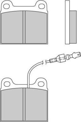 E.T.F. 12-0131 - Brake Pad Set, disc brake autospares.lv