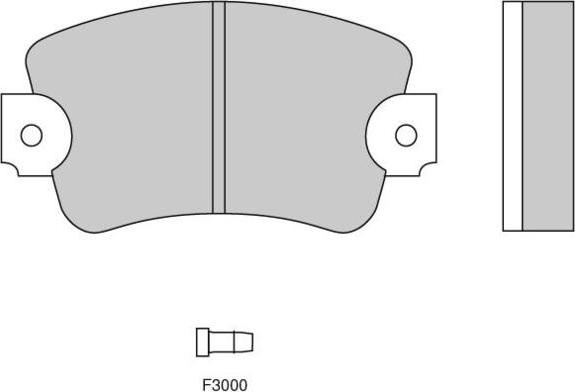 E.T.F. 12-0132 - Brake Pad Set, disc brake autospares.lv