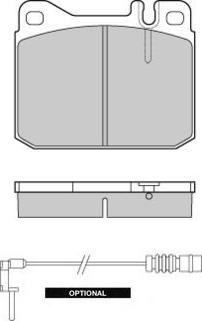 E.T.F. 12-0172 - Brake Pad Set, disc brake autospares.lv