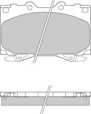 E.T.F. 12-0898 - Brake Pad Set, disc brake autospares.lv