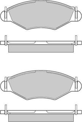 E.T.F. 12-0847 - Brake Pad Set, disc brake autospares.lv