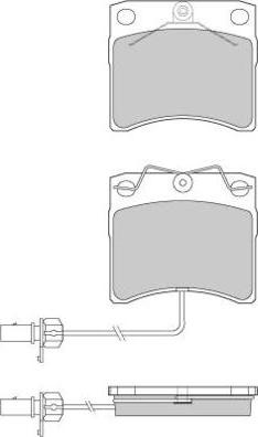 E.T.F. 12-0869 - Brake Pad Set, disc brake autospares.lv