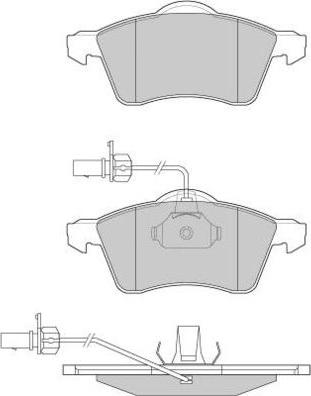 E.T.F. 12-0868 - Brake Pad Set, disc brake autospares.lv