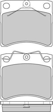 E.T.F. 12-0802 - Brake Pad Set, disc brake autospares.lv