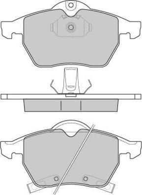 E.T.F. 12-0813 - Brake Pad Set, disc brake autospares.lv