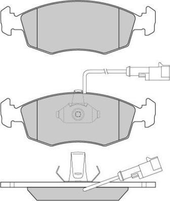 E.T.F. 12-0817 - Brake Pad Set, disc brake autospares.lv