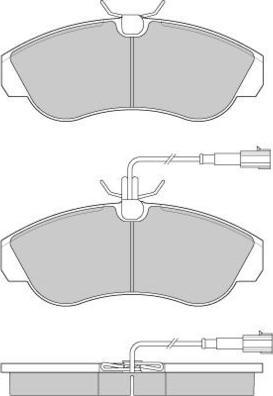 E.T.F. 12-0889 - Brake Pad Set, disc brake autospares.lv