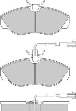 E.T.F. 12-0888 - Brake Pad Set, disc brake autospares.lv