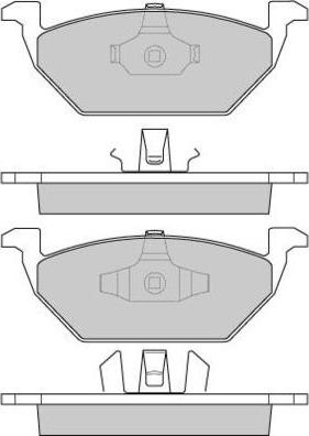 E.T.F. 12-0835 - Brake Pad Set, disc brake autospares.lv