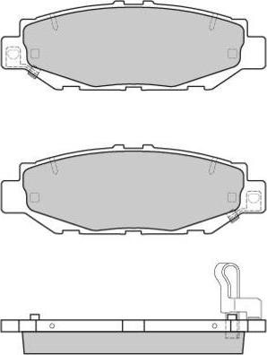 E.T.F. 12-0831 - Brake Pad Set, disc brake autospares.lv