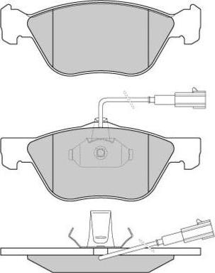 E.T.F. 12-0838 - Brake Pad Set, disc brake autospares.lv