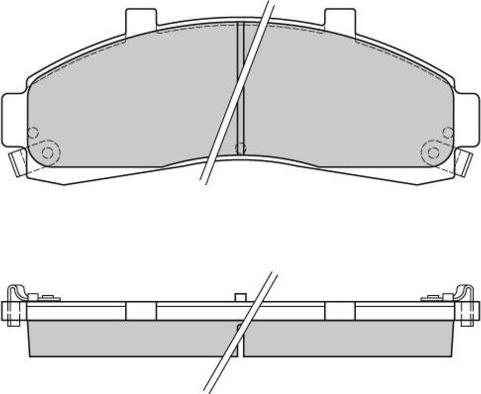 E.T.F. 12-0829 - Brake Pad Set, disc brake autospares.lv