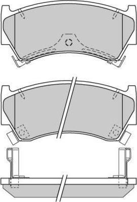 E.T.F. 12-0826 - Brake Pad Set, disc brake autospares.lv