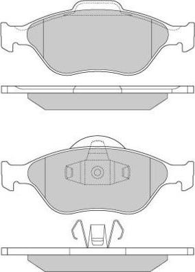 E.T.F. 12-0872 - Brake Pad Set, disc brake autospares.lv