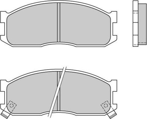 E.T.F. 12-0390 - Brake Pad Set, disc brake autospares.lv