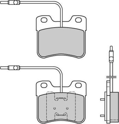 E.T.F. 12-0344 - Brake Pad Set, disc brake autospares.lv