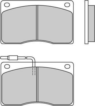 Triscan 92-P0144302 - Brake Pad Set, disc brake autospares.lv