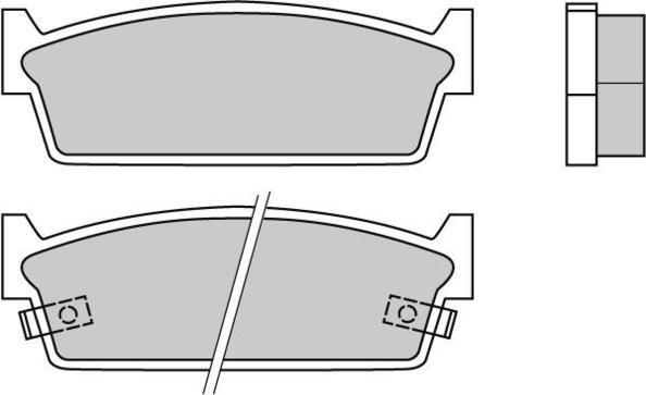 E.T.F. 12-0347 - Brake Pad Set, disc brake autospares.lv