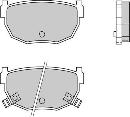 E.T.F. 12-0357 - Brake Pad Set, disc brake autospares.lv