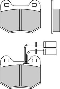 E.T.F. 12-0364 - Brake Pad Set, disc brake autospares.lv