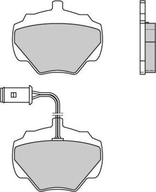 E.T.F. 12-0361 - Brake Pad Set, disc brake autospares.lv