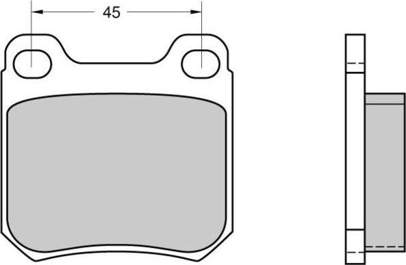 E.T.F. 12-0368 - Brake Pad Set, disc brake autospares.lv