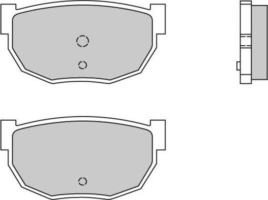 E.T.F. 12-0304 - Brake Pad Set, disc brake autospares.lv