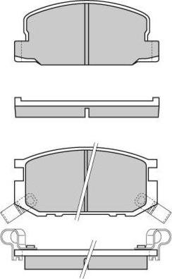 E.T.F. 12-0308 - Brake Pad Set, disc brake autospares.lv