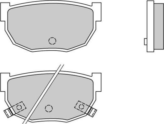 E.T.F. 12-0303 - Brake Pad Set, disc brake autospares.lv