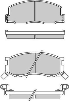 E.T.F. 12-0307 - Brake Pad Set, disc brake autospares.lv