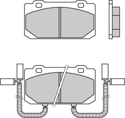 E.T.F. 12-0319 - Brake Pad Set, disc brake autospares.lv