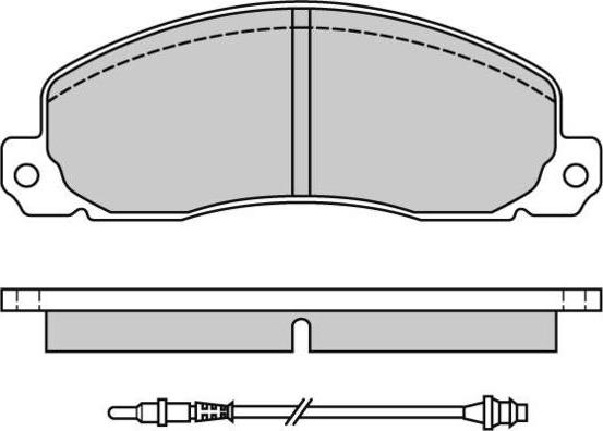 E.T.F. 12-0312 - Brake Pad Set, disc brake autospares.lv