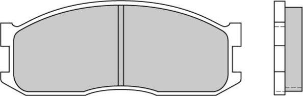 E.T.F. 12-0389 - Brake Pad Set, disc brake autospares.lv