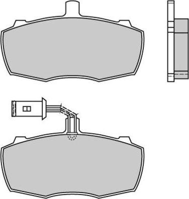 E.T.F. 12-0384 - Brake Pad Set, disc brake autospares.lv